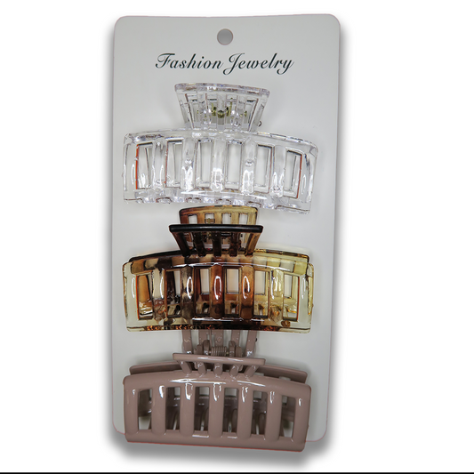 3 Elegant hair clips big 3 colors Type 2