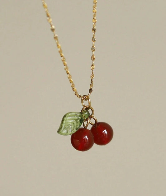 Neckless  Cherry Gold Color