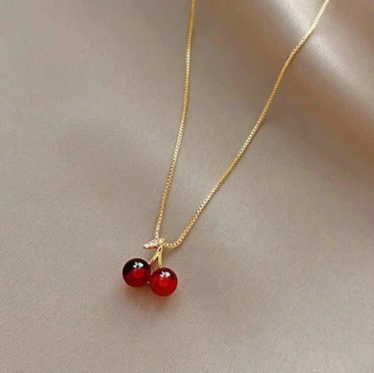 Neckless  Cherry Gold Color